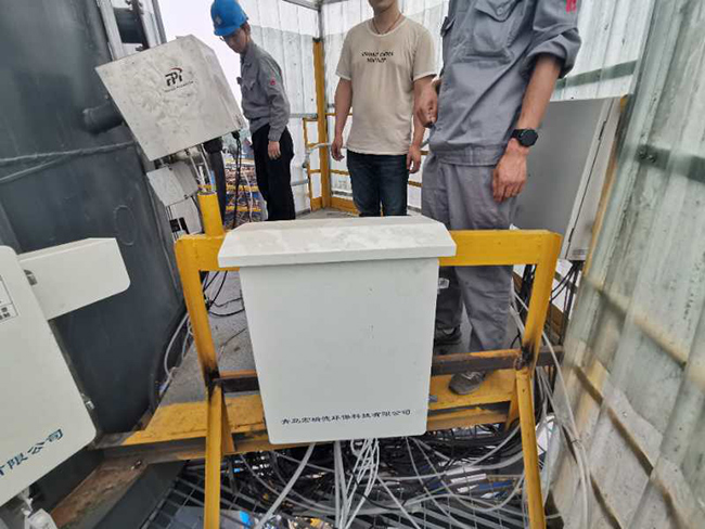 氨逃逸在線監測系統現場安裝-宏瑞德客戶案例