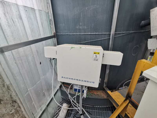 氨逃逸在線監測系統現場安裝-宏瑞德客戶案例